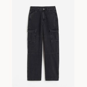 Denim Cargo Trousers